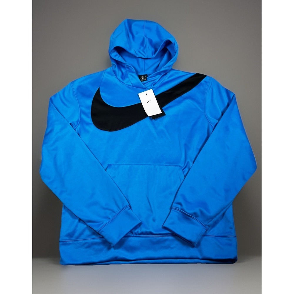 Nike Dri-Fit Pullover Basketball Hoodie Men's Size M Blue Fleece DM0992-406